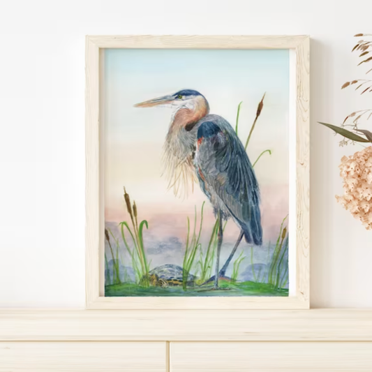 Great Blue Heron Fine Art Print