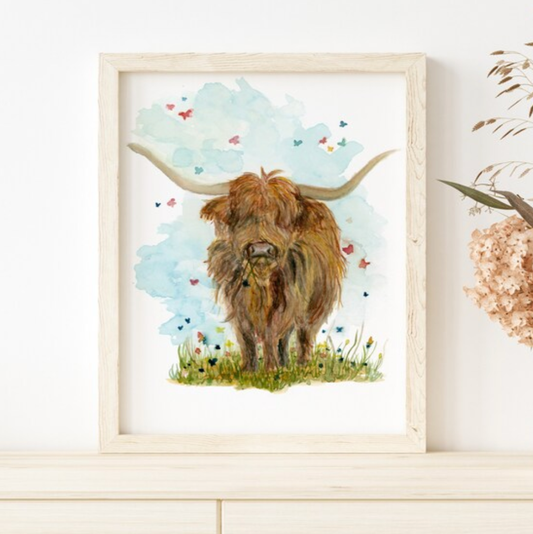 Highland Cow in Field